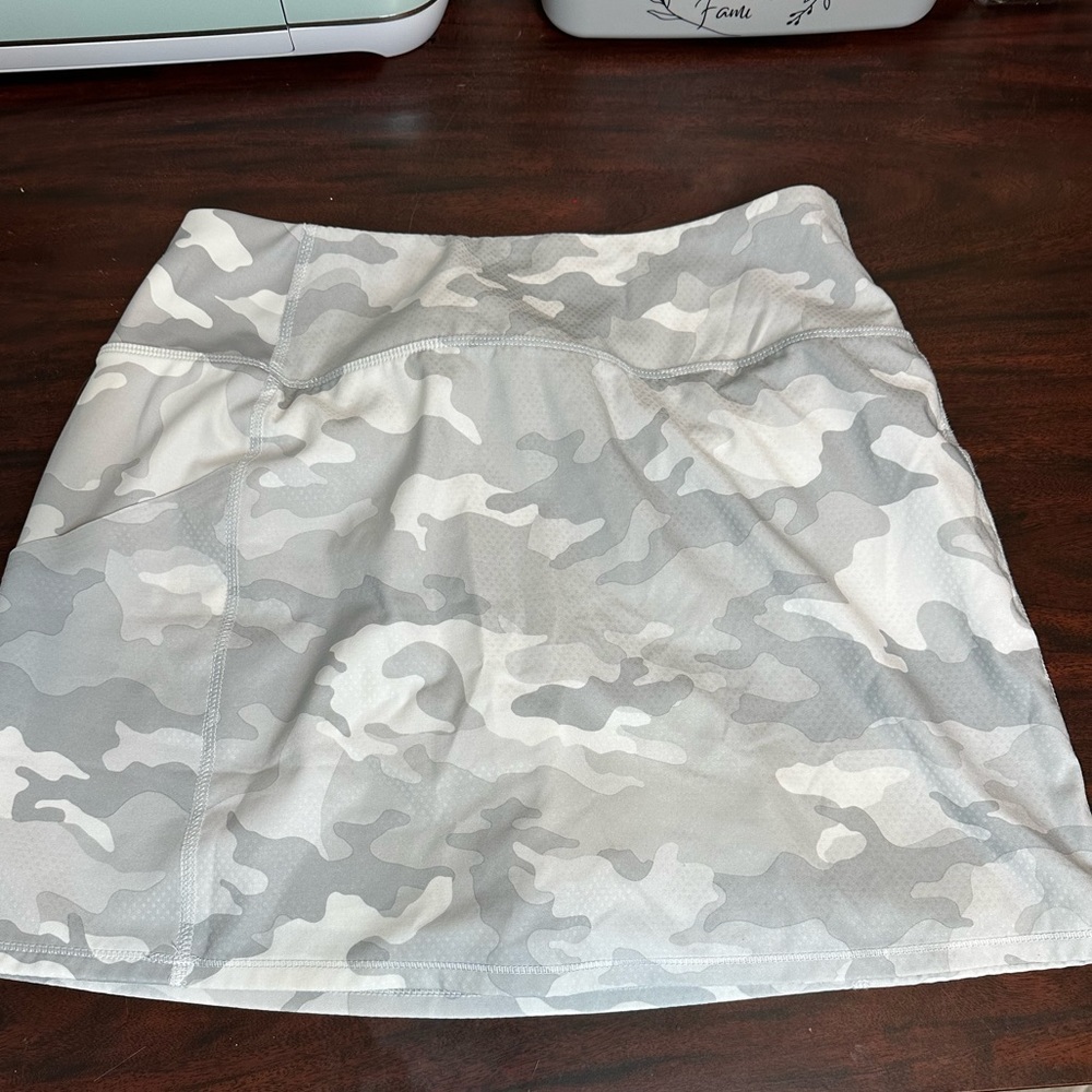 Gray Camo Athletic Skort
